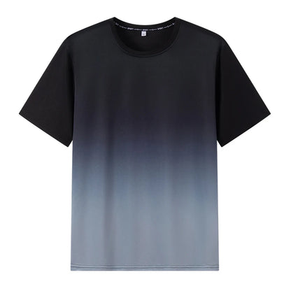 1pc/2pcs Summer Men's Quick Dry T-shirt Shorts Plus Size Short-sleeve Tee Sport Set Casual Shirt Elastic Waist Pant Male Clothes