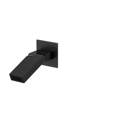 BECOLA Wall Mounted Faucet Spout Square and Round Brass Chrome/Black Spouts Waterfall Shower Faucet Accessories