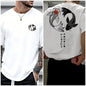 Koi Harajuku Pattern Japan Men Women T-shirt Summer Casual Cotton Y2K Street Retro Daily Simple Loose Fitness Run Short Sleeve