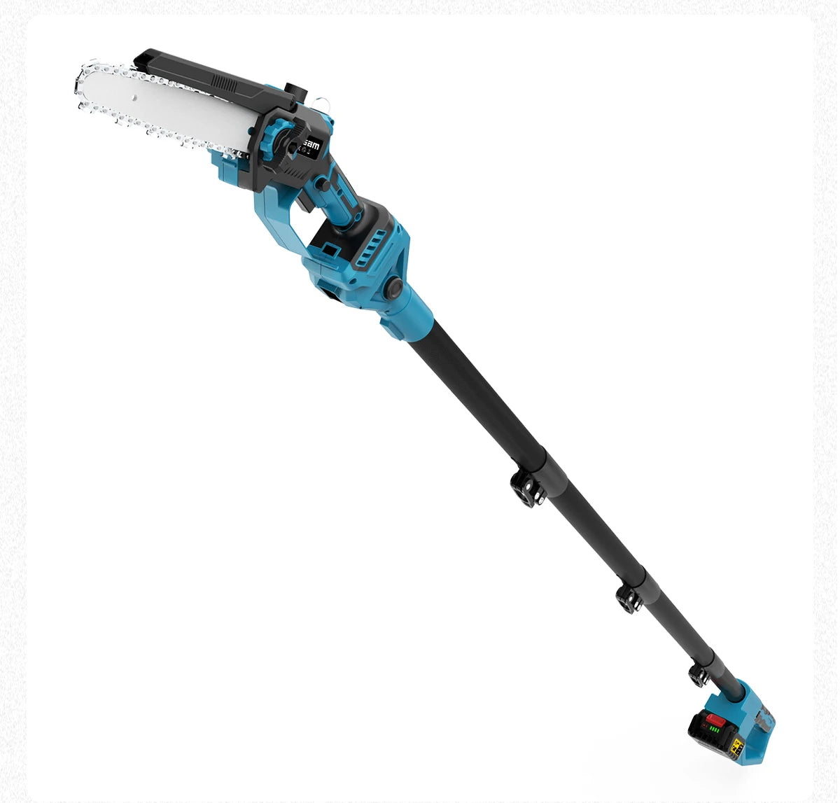 Gisam 8Inch Brushless Telescoping Pole Electric Chainsaw High Branch Saw Garden Pruning Power Tool For Makita 18V Battery Pin