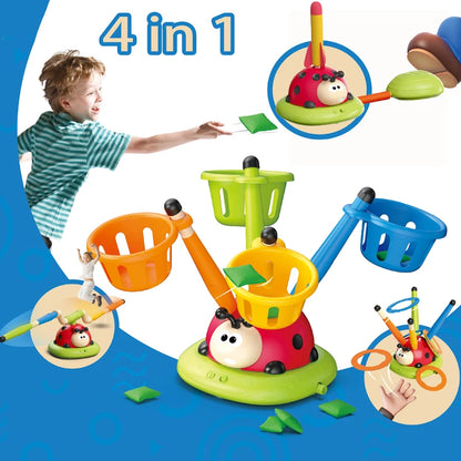 4 Styles Ladybug Sport Entertainment Baseball Toy Game Rope Skipping Machine Ferrule Jump Rocket Launcher Outdoor Play For Boy