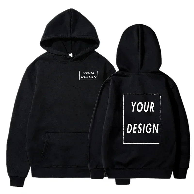 Men's and Women's Hooded Pullover, Customized Team Loose Casual Clothing, Fashionable and Personalized 100% Polyester,