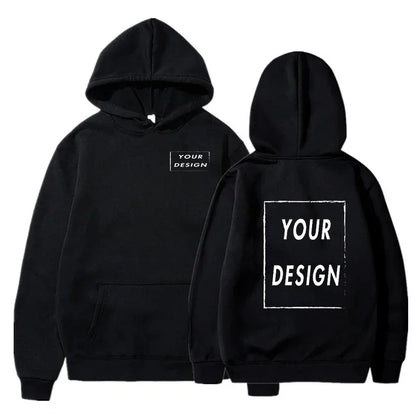 Men's and Women's Hooded Pullover, Customized Team Loose Casual Clothing, Fashionable and Personalized 100% Polyester,