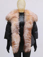 2024 Winter Women Warm Coat Oversized Real Fox Fur Collar Thick Luxury Outerwear New Fashion 90% Goose Down Jacket