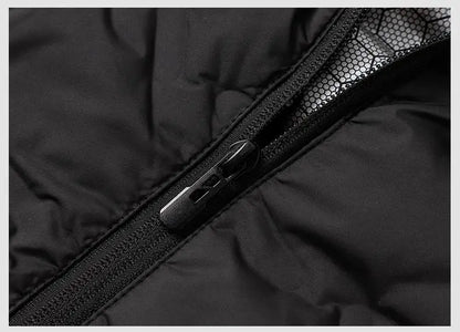 80% White Duck Down Men's Winter Vest Sleeveless Puffer Jacket Graphene Liner Stand Collar Warm Down Gilet Coats Big Size 6XL
