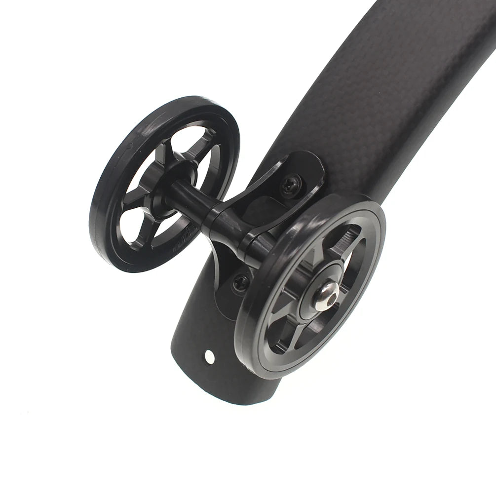 TWTOPSE Bike Easywheel Mudguard Fender Wheel For Brompton Folding Bicycle Mud Guard Wheel Double AL7075 CNC A C Line 77g 60mm