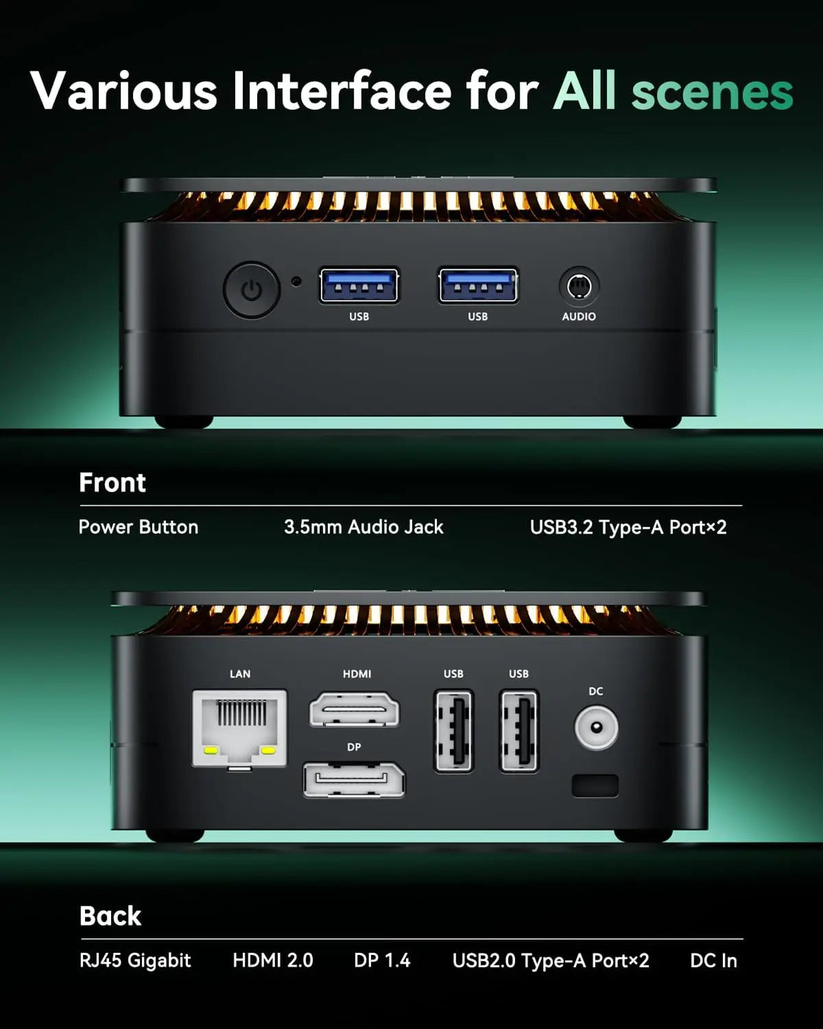 KAMRUI Mini PC Ryzen 3 3250U 8GB DDR4 256GB SSD  Small Desktop Computer Windows11 Pro WiFi5 4K Dual Display for Home Office