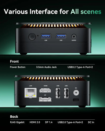 KAMRUI Mini PC Ryzen 3 3250U 8GB DDR4 256GB SSD  Small Desktop Computer Windows11 Pro WiFi5 4K Dual Display for Home Office
