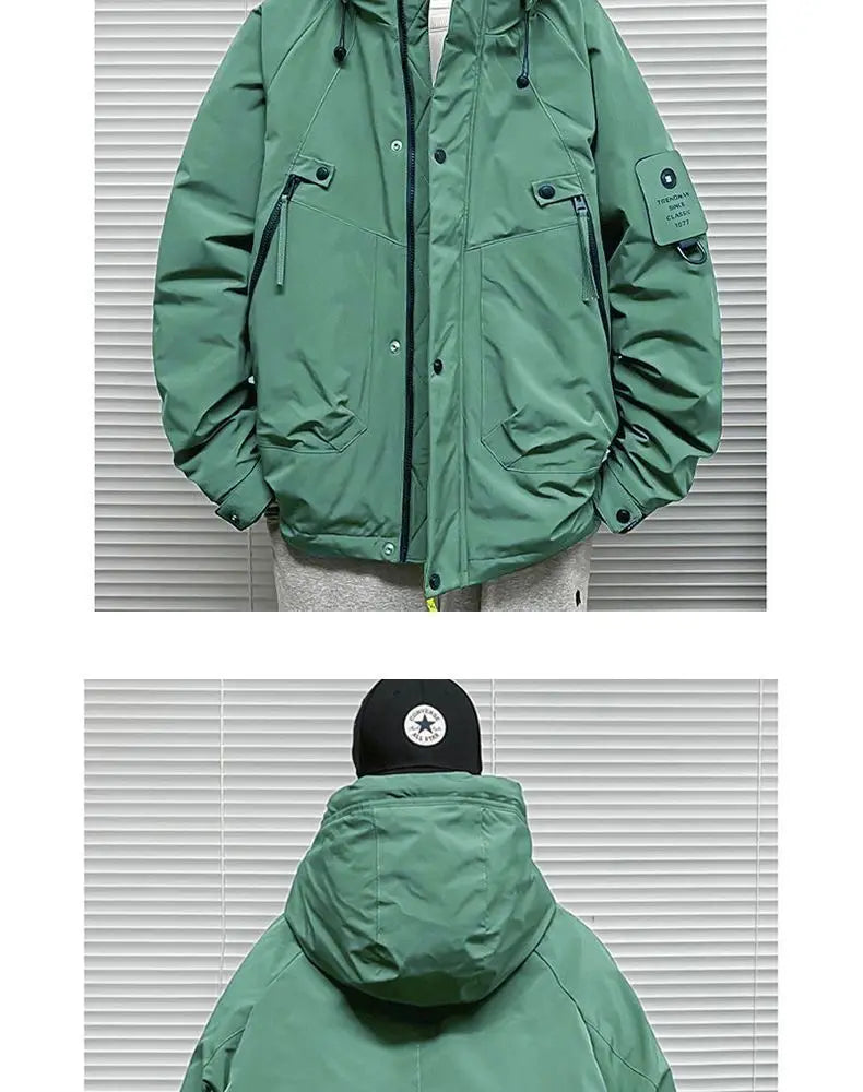 Men's Jacket Winter Windproof Warm Down Jacket Outdoor Sports Mountain Overcoat Hooded Snowboarding Parka Snow Coat Canada Tops