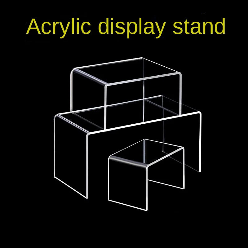 5mm Thick Acrylic Clear Storage Rack Desktop Display Cosmetics Storage Table Elevated Partition Board Toy Perfume Storage Rack