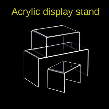 5mm Thick Acrylic Clear Storage Rack Desktop Display Cosmetics Storage Table Elevated Partition Board Toy Perfume Storage Rack