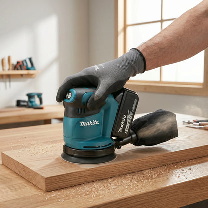 Original Makita DBO180Z 18V Cordless Random Orbital Sander for Woodworking Putty Polishing DIY and Professional Use Bare Tool