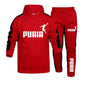 Autumn Winter Popular Mens Tracksuit Hooded Sweatshirts+Jogging Pants Set Daily Gym Outfits Casual Sports High Street Clothing