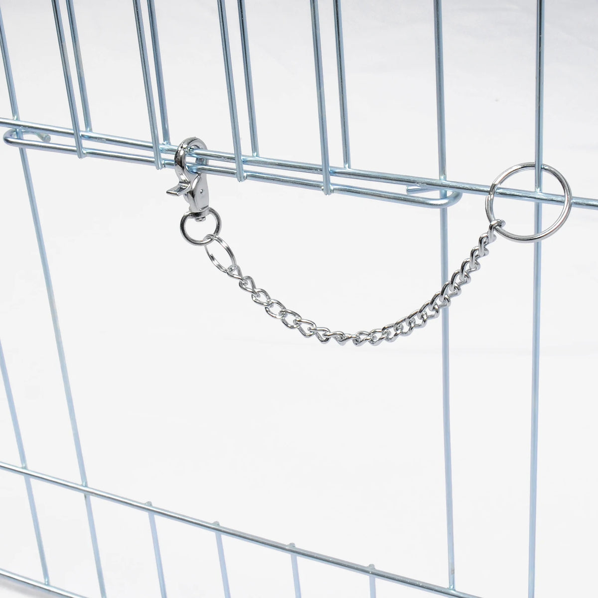 EUGAD Cage for Rabbit Enclosure Hamster Squirrel Chicken Coop Small Animals Outdoor Hutch with Sun Protection Silver Pet House