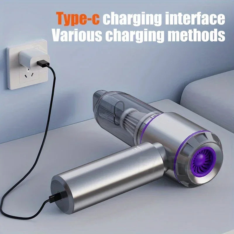 30000PA Brushless Vacuum Cleaner Cordless Brushless Motor | Handheld | 4-In-1 | Suitable for Cars, Homes, Offices, and Camping