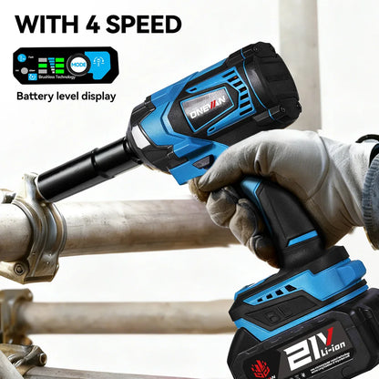 ONEVAN 1200N.M Torque Brushless Electric Impact Wrench Cordless 1/2inch Car Repair Screwdriver Drill Tool For Makita Battery Pin
