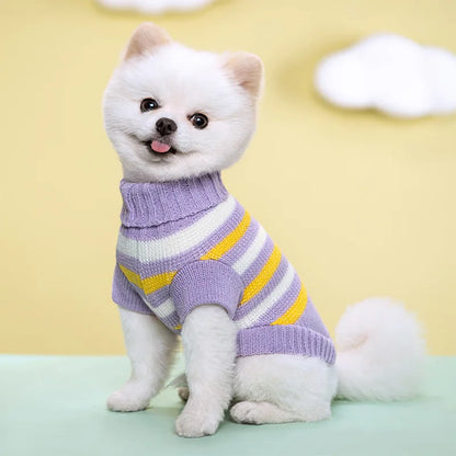 S-xxl Medium Knitted Dog Sweater for Small Dogs York Warm Cat Coat Winter Dogs Clothes Pet Costumes Dog Pullover Puppy Supplies