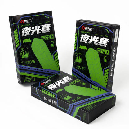 Glow in the Dark Condoms Set 7pcs Ultra Thin Lubricated Natural Latex Men Novelty Fun Night Sensual Romantic Touch Fit Beilile