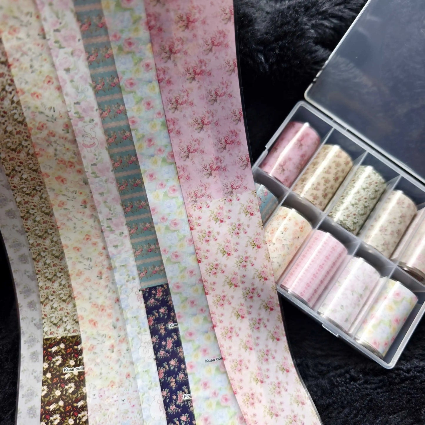 10Rolls Halloween  Flower Plaid Angel Marble  Bow Nail Foils Transfer Paper  Nail Art Stickers   Decal  Nails Decoration
