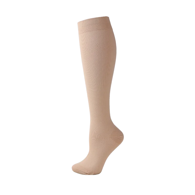 19 Styles Compression Stocking Blood Circulation Promotion Slimming Compression Socks Anti-Fatigue Comfortable Solid Color Socks