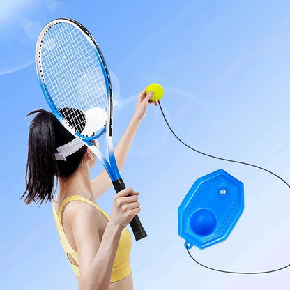 Tennis Coach Single Player Rebound Tennis Self Training Toy Beginner Single Player Tennis Racket Children's Birthday Gift Set