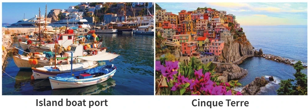 46*28cm Jigsaw Puzzles 500 Pieces Paper Picture Landscape Oil Painting Art Puzzles Decompression Toys for Adults Family Games