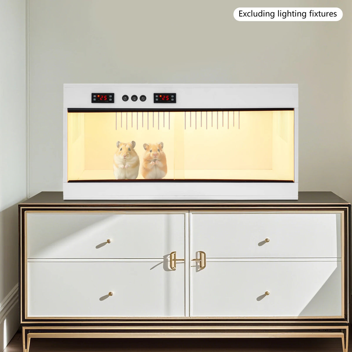 Reptile Pet Feeding Box Reptile Lounge Habitat with Intelligent Thermostat 220V Reptiles Breeding Box LCD Screen