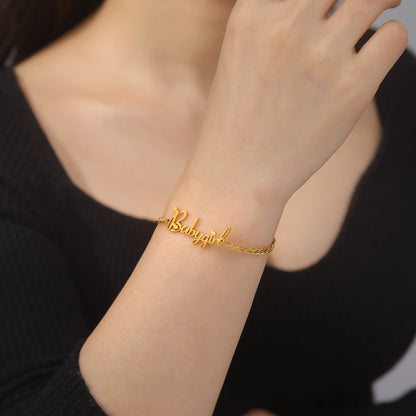 Sipuris Custom Name Bracelets With Crown For Women Stainless Steel Customized Personalized Unique Bracelet Jewelry Gifts