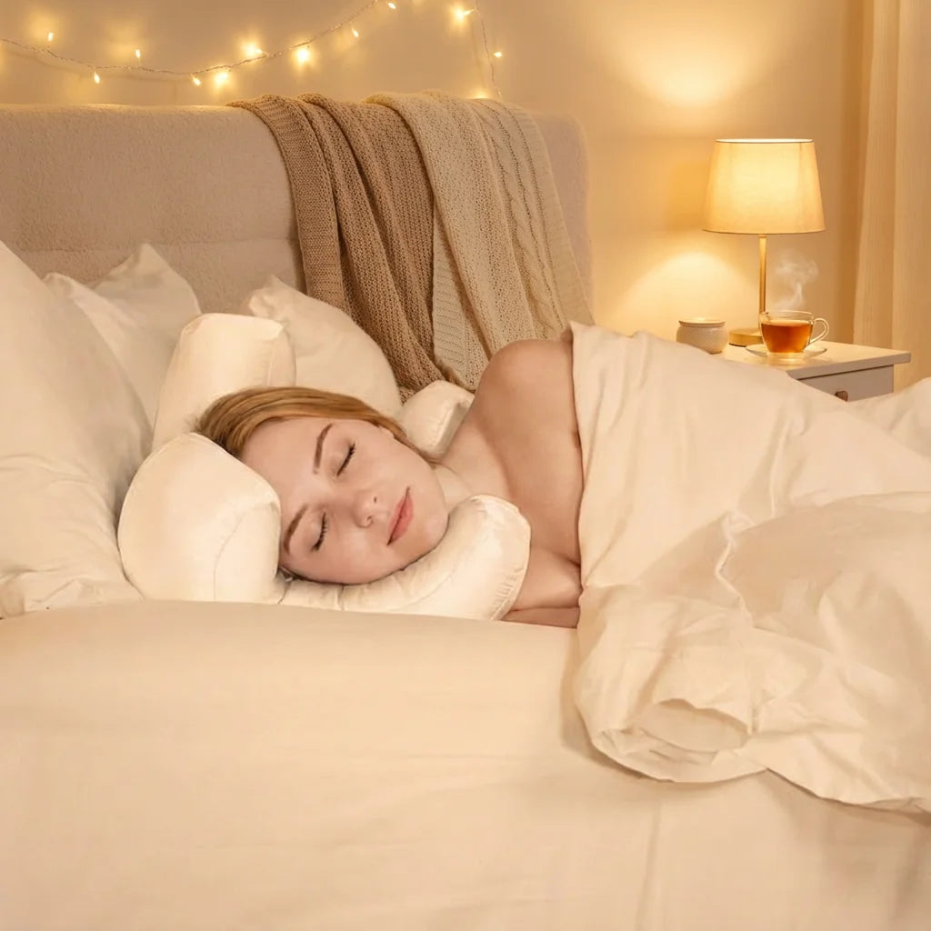 Anti Wrinkles-Aging Pillow Beauty Pillow Face Pillow for Beauty Sleep Back Sleep Pillow with a Free Pillow Case
