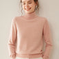 Cashmere Sweater Women's Turtleneck Long Sleeved Knitted Pullover 100% Pure Cashmere Base Sweater Korean Version Women's Top