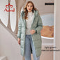 Astrid 2022 Down Jacket Women Winter Warm Long Coat Women Parkas Hooded Fashion Loose Outerwear Women's Jacket Female Clothing