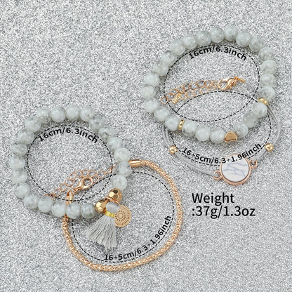 2/3/4/5PCS Fashion Rhinestone Women's Watch Flowers Printed Leather Band Female Quartz Watches Bracelets Set（Without Box）