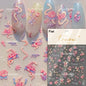 5D Gold Stamped Silver Sun Stars Snake Nail Art Stickers Totems Reliefs Self Adhesive Dark Chinese Style Manicure Decals