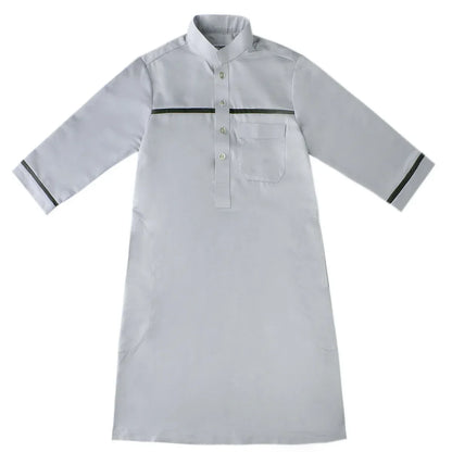 Muslim Saudi Arab Boys Robe Kids Abaya Kaftan Prayer Islam Ramadan Clothing Long Sleeve Thobe Middle East Teenage Dress Dubai