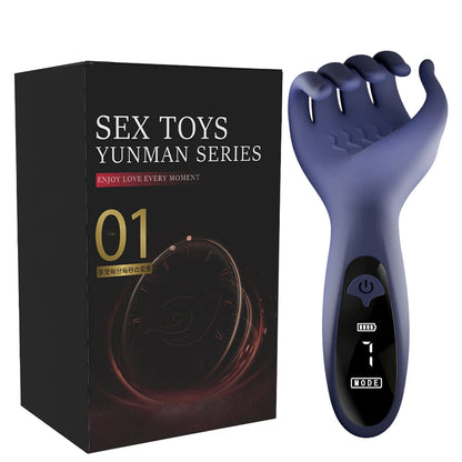 Sex Glans Trainer Penis Massage Male Masturbator 10 Speed Vibrating Glans Vibrator Sex Toys for Men Lasting Delay Endurance Exer