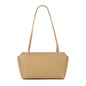 Luxury Women's Genuine Cowhide Leather Mini Shoulder Tote Bag Pebbled Leather Long Strap Underarm Handbag Minimalist Daily Purse