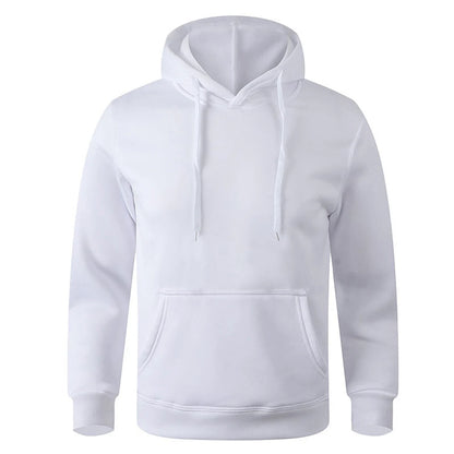 Men's and Women's Warm Sweatshirt Casual Solid Color Streetwear Pullovers Sport Fitness Pocket Hoodies Multi Color