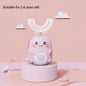 Children U-shaped Electric Toothbrush 360 Degrees Smart Cartoon Kids silicone Toothbrush Automatic Rechargeable Sonic Toothbrush