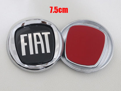 1pcs 3D 9.7cm 8.5cm 7.5cm ABS Car Front Logo Front Grill Rear Bumper Tail Door Trunk Emblem Sticker Styling Accessories For FIAT