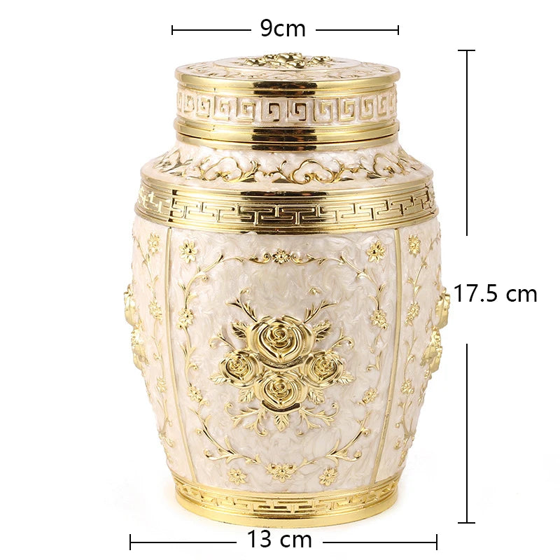 Pet Memorial Keepsake Urns Container for Human Ashes, Metal Cremation Urns, Small Animal Urn, Coffin Box