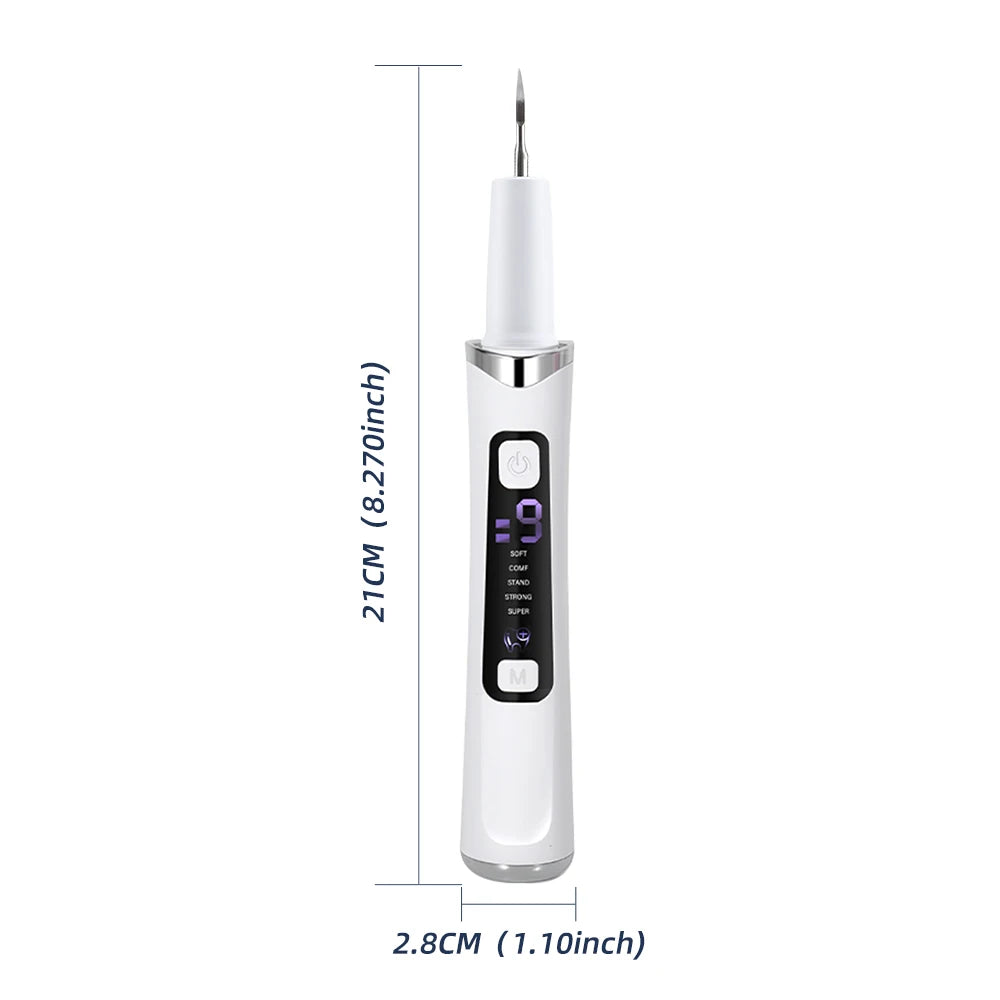 Dental Scaler For Teeth Tartar Remover Electric Teeth Cleaner Tooth Calculus Plaque Remover LED Ultrasonic Dental Stone Removal