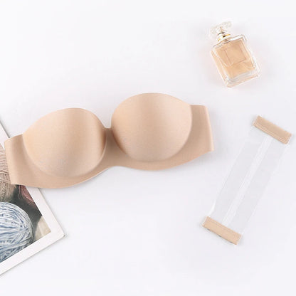 FINETOO Front Closure Sexy Push Up Bra Women Invisible Bras Underwear Lingerie For Female Brassiere Strapless Seamless Bralette