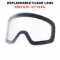 Professional Ski Goggles Adult Frameless Snow Goggles 100% UV400 Anti-Fog Magnetic Replaceable Lenses Snowboard Goggles