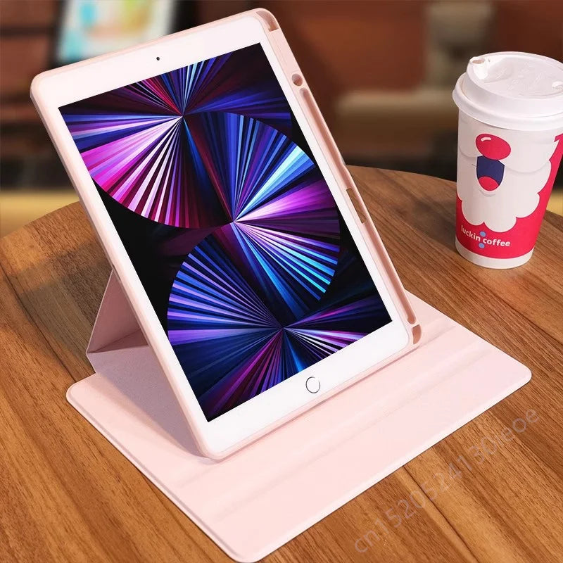 For iPad 10.2 7th 8th 9th Case iPad A16 11th10th Generation Rotation Cover for iPad Pro 12.9" 13" Air 11" 2025 2 3 4 5 9.7 Funda