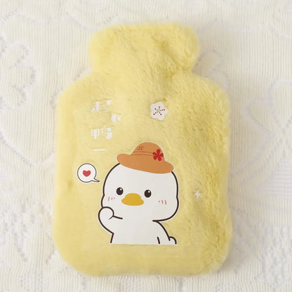250/500ML Warm Hot Water Bottle Bag Girl Warm Belly Warmer Filled Mini Explosion-proof Portable Winter Reusable Cute Hand Warmer