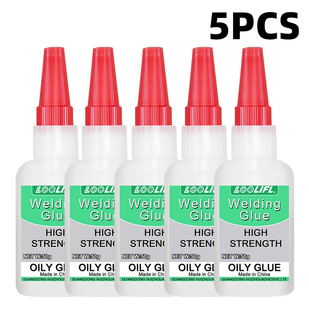 Loolifl50G High-Strength Oil-Based Welding Glue - Universal Oil-Based Welding Glue Suitable for Resin, Ceramics, Metal, Glass, Plastic, and Wood, Equipped with a Dispensing Device.