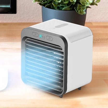 New Portable USB Chargeable Mini 3 Gear Air Conditioner Cooler Fan Air Conditioner Air Cooling Fan Office Desktop Fan