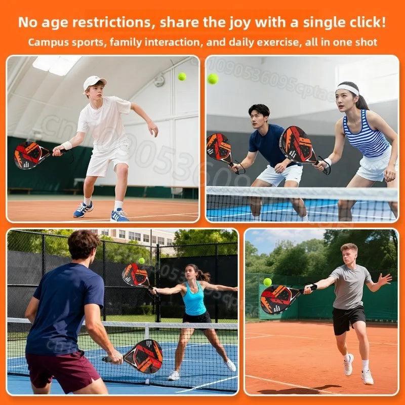 ABS Durable Anti-Vibration Plastic Grip Padel Tennis Racket, Bud get-Friendly for Beginners & Intermediates beach tennis beach