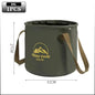 5/10/20L Folding Portable Bucket with Cover Car Wash Fishing Bathroom Tool Silicone Bucket Outdoor Camping Household Supplies