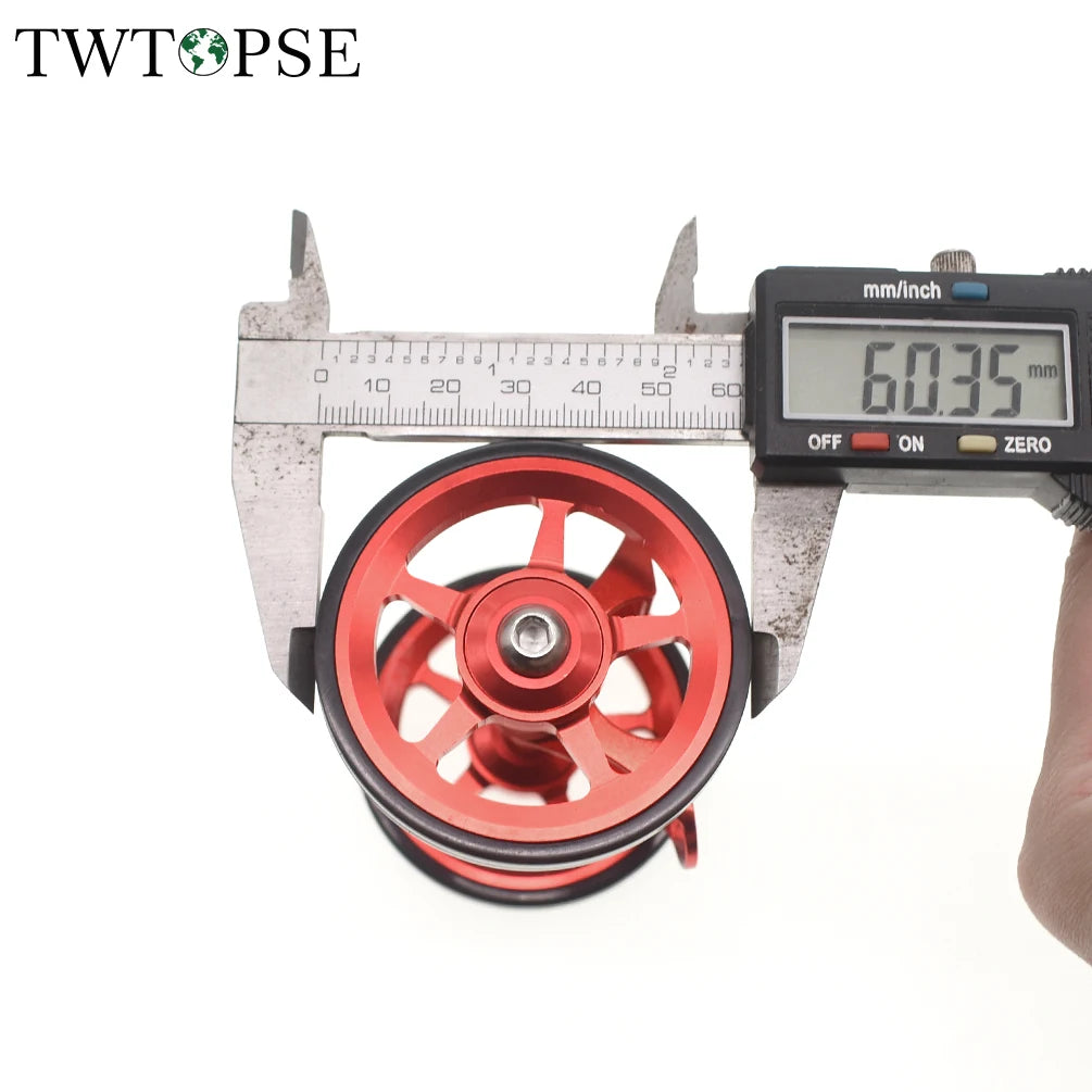 TWTOPSE Bike Easywheel Mudguard Fender Wheel For Brompton Folding Bicycle Mud Guard Wheel Double AL7075 CNC A C Line 77g 60mm